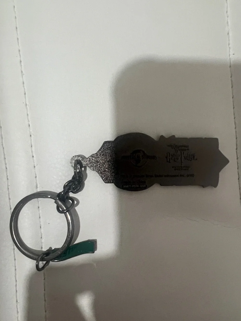 Harry Potter Slytherin House Keychain - Green & Yellow Crest